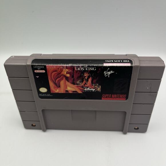 The Lion King (Super Nintendo SNES) Authentic Game Cart - Picture 2 of 6